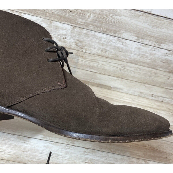 Jack Erwin Shoes Mens 12 Brown Suede Ankle Boots Laced Preppy main image 13